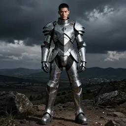 Battle armor designed by Rick Owens, fashion photography