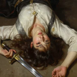 shalltear laying down with a sword, detailed, centered, digital painting, artstation, concept art, donato giancola, joseph christian leyendecker, wlop, boris vallejo, breathtaking, 8 k resolution, extremely detailed, beautiful, establishing shot, artistic, hyperrealistic, beautiful face, octane render, cinematic lighting, dramatic lighting, masterpiece