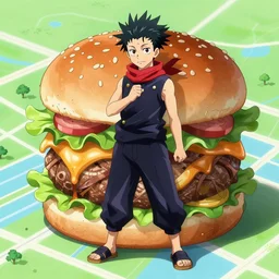 burger mappa studio jujutsu kaisen k - on kimetsu no yaiba