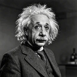 Albert Einstein dreaming of relativity