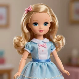 shirley temple as a mark ryden doll, detailed digital art, trending on Artstation