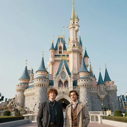 disney fantasy castle. Jean-Baptiste Monge and Alex Ross a artwork of a gothic revival castle
