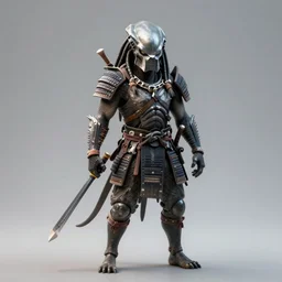 concept art samurai predator in predator versus aliens