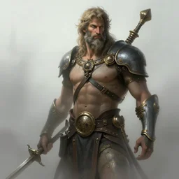 steampunk zeus, foggy, highly detailed, digital painting, artstation, concept art, smooth, sharp focus, illustration, art by artgerm and greg rutkowski and alphonse mucha
