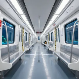 a futuristic long subway car with aquariums instead of side windows, interior design, volumetric light, reflective floor, by kacper niepokolczycki and ward lindhout and bogna gawronska and alicja uzarowska and simon besombes. trending on artstation