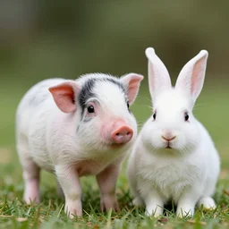 half miniature piglet, half bunny