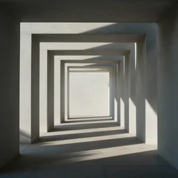 surreal minimalistic impossible architecture, optical illusion, photo,