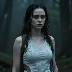 ( photo ) ( emilia clarke ) looks like a ghost in the shell, realism, photorealism, sony a 7 r