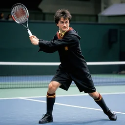harry potter playing tennis