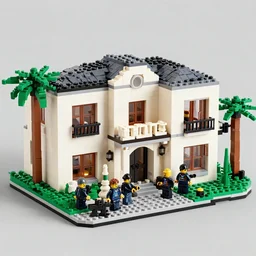 lego build of an fbi raid at a west palm beach mansion