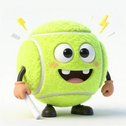 a eminem slim shady tennis ball monster, tennis ball, lightning, chalk, digital art, fantasy, magic, trending on artstation, ultra detailed, professional illustration by Basil Gogos