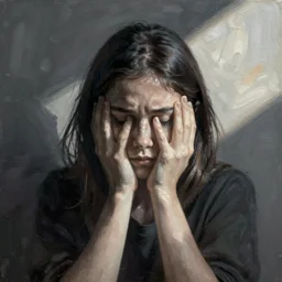 an artistic painting of anxiety, midjourney, by greg rutkowski, artstation