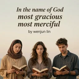 in the name of god most gracious most merciful, by wenjun lin, by artem chebokha, by alena aenami, by ian llanas
