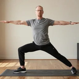 walter white in exercise video