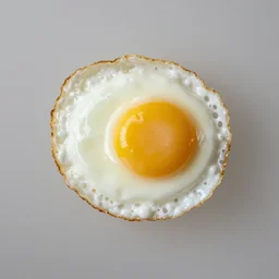 a fried egg stuck to the ceiling