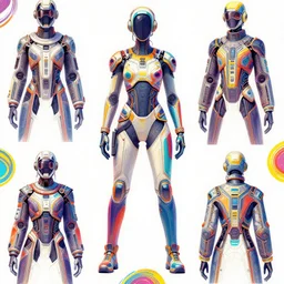 fabric pattern stylish futuristic design colorful white primary colors amazing sci - fi outfit heavily detailed clear hq