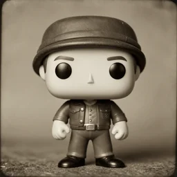 Funko Pop Robert E Lee, photo portrait, sepia tone tintype