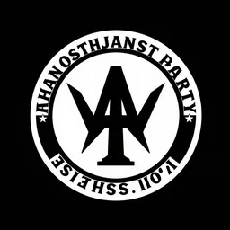 Party symbol of the Satanist Party in the U.S. Senate Congress, simple design, voted most popular by this House in 2022
