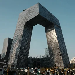 abandoned architectural masterpiece, cctv footage, dramatic lighting