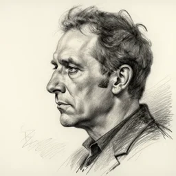 a realistic yet scraggly portrait sketch of the side profile of a stern and sophisticated ray davies, trending on artstation, intricate details, in the style of frank auerbach, in the style of sergio aragones, in the style of martin ansin, in the style of david aja, in the style of mattias adolfsson