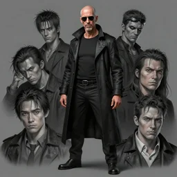 Tom Waits as noir Hellboy design, kim jung gi, Greg Rutkowski, Darek Zabrocki, Karlkka, Jayison Devadas, Phuoc Quan, trending on Artstation, 8K, ultra wide angle, pincushion lens effect