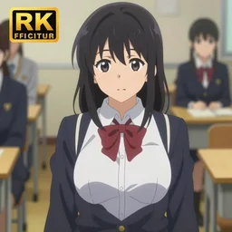 a pretty girl in uniform, makoto shinkai, Krenz Cushart, very detailed, matte, tone mapping, bbwchan, 4K