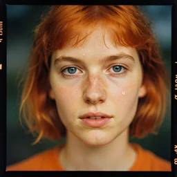 kodak portra 4 0 0, wetplate, 1 9 5 0 s color portrait of an orange by saul leiter, insanely detailed, insanely intricate, depth of field, blueberry