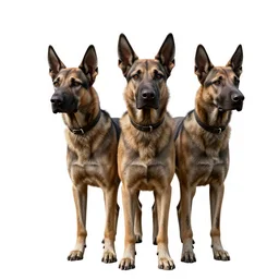weathered cerberus three-headed dog, photorealistic portrait photography, full body, standing, isolated on a pure white background, centered, whole figure in frame, sharp focus, studio lighting