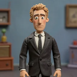 a still of david lynch in a claymation movie by tim burton, 4 k, hi - res