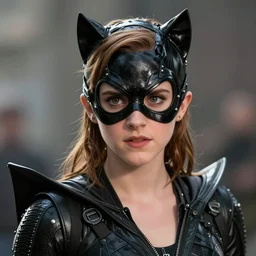 Emma Watson as Catwoman, XF IQ4, f/1.4, ISO 200, 1/160s, UHD, microdetails, Sense of Depth, color and contrast corrected, AI enhanced, HDR, in-frame
