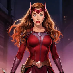Ariana Grande as Scarlet Witch by Greg Hildebrandt