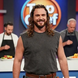 Conan the barbarian as a winner of Food Network Top Chef