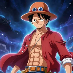 luffy gear 5 one piece, 8 k resolution, artstation trends cosmic light, detailed octane render by eiichiro oda