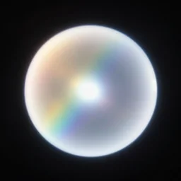 a translucent ethereal point of light, rainbow spectrum, lens flare, black background, vfx, 3 5 mm, vhs