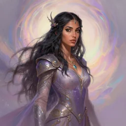 medium side shot painted portrait, maya ali, wind sorcerer, gloomhaven, matte painting concept art, book cover style, unreal engine render, gaudy colour, aesthetic octane render, prismatic pastel, 8 k, by ilya kuvshinov and cushart krentz and gilleard james