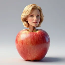 a realistic render of a stargate made of apples, christina applegate head on top, ef 8 5 mm f 1. 8 usm, bionic scifi alexandre ferra, hyper detailed, digital art, trending in artstation, cinematic lighting, studio quality, smooth render, unreal engine 5 rendered, octane rendered