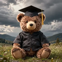 kanye graduation bear, fan art, digital art