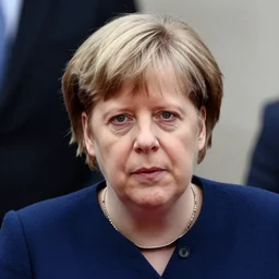 angela merkel with the hairstyle of boris johnson