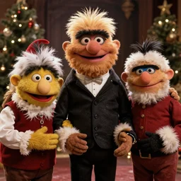 muppets christmas, art by h. r. giger, ultra realistic, 4 k, cinematic