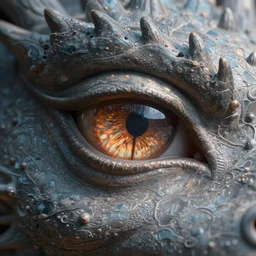 photorealistic dragon eye