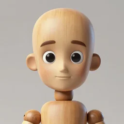 cartoony character concept art of the living wooden mannequin dummy | | pixar - cute - fine - face, pretty face, realistic shaded perfect face, fine details by stanley artgerm lau, wlop, rossdraws, james jean, andrei riabovitchev, marc simonetti, and sakimichan, trending on artstation