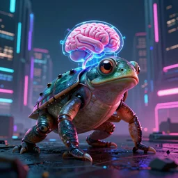 cyberpunk 🐷 with brain integrated with scifi city, rendered in arnold engine, high detailed, 8k, trending on artstation cyberpunk 2099 blade runner 2049 neon