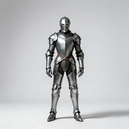 armored circus ringmaster, studio photography, full body, standing, isolated on a pure white background, centered, whole figure in frame, sharp focus, studio lighting