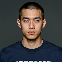 a colored colorized photograph portrait of jerma in the 2 0 0 0 s with a buzzcut and wearing a 2 0 0 0 s t - shirt, taken in the early - mid 2 0 0 0 s, grainy, taken on a 9 0 s kodak camera, realistic, hyperrealistic, very realistic, highly detailed, very detailed, extremely detailed, detailed, digital art, intricate details, real life, trending on artstation, body and head in view, body and headshot, colored photo, detailed face, very detailed face