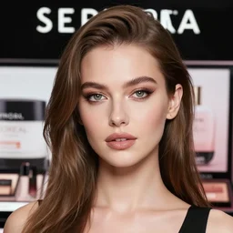 portrait photo still of the most beautiful woman on earth, sephora, loreal, russian top model, amazing make - up, 8 k, 8 5 mm f 1. 8