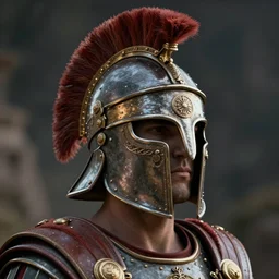 roman centurion doll helmet octane render maya