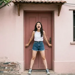 shouting and shouting I can't let them catch me I have to make it to Rosa's back door