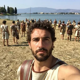 taking a selfie at the battle of lake trasimene.