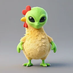 alien in the shape of a chicken leg
