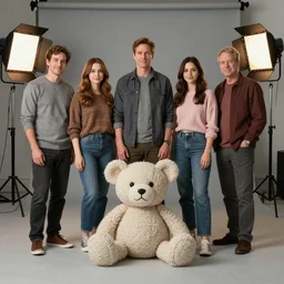 The how i met your mother cast made from wool cute, studio light, professional photo